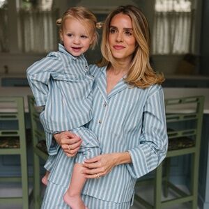 NWT Parterre Cotton Pajamas in Sutton Heart Stripe - Size XXL